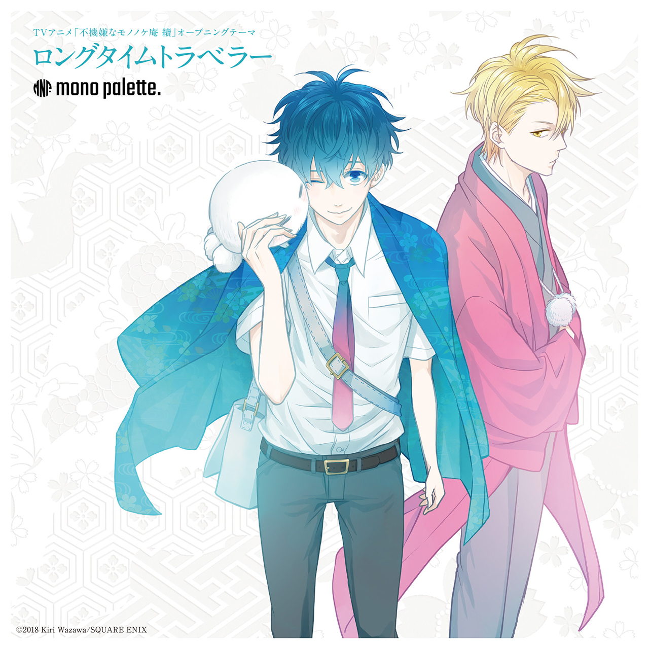 mono palette.、1stシングルジャケはp-chanとアニメ原作者 mono palette.、1stシングルジャケはp-chanとアニメ原作者