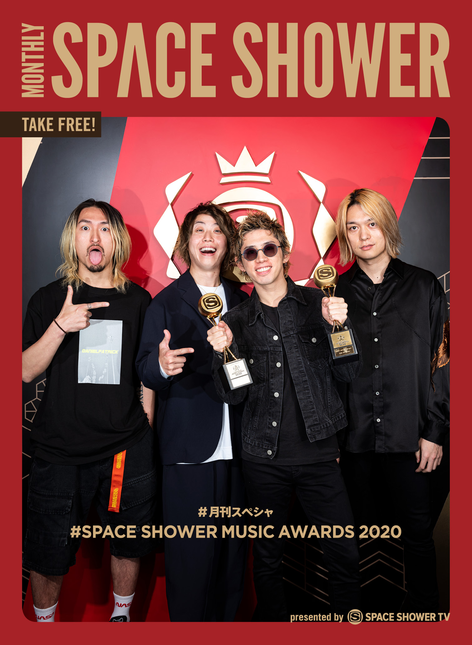 One Ok Rock Space Shower Music Awards を特集した 月刊スペシャ 4月号の表紙に登場 Musicman