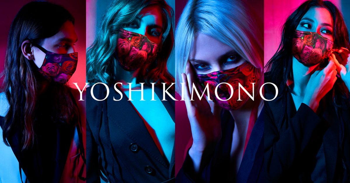 【在庫あり】 YOSHIKI、着物ブランド「YOSHIKIMONO」からマスク発売 薔薇の ミュージシャン