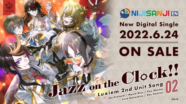NIJISANJI ENの男性ユニットLuxiem、2ndデジタルシングル「Jazz