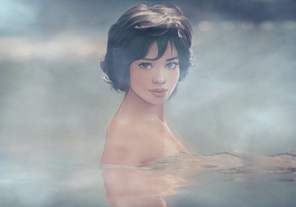 由美かおる、有名な入浴シーンをイメージし制作した「花の片想い