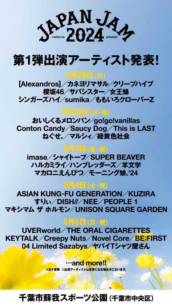 JAPAN JAM チケット 2枚 特典ボックス