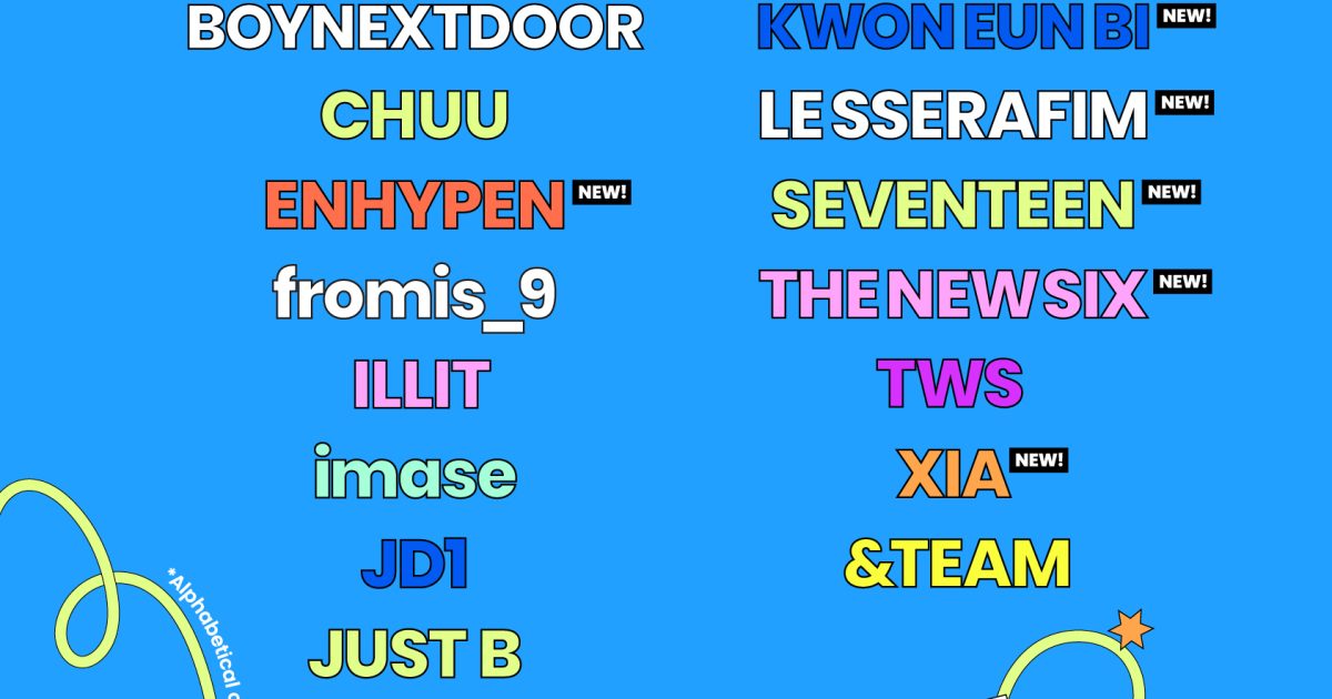 HYBE主催「2024 Weverse Con Festival」ラインナップ第2弾で