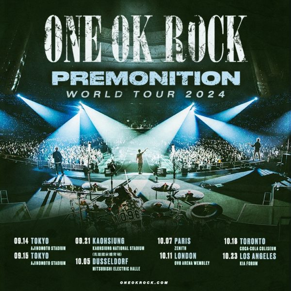 ONE OK ROCK、2024年ワールドツアーの開催が決定 日本公演は9月に