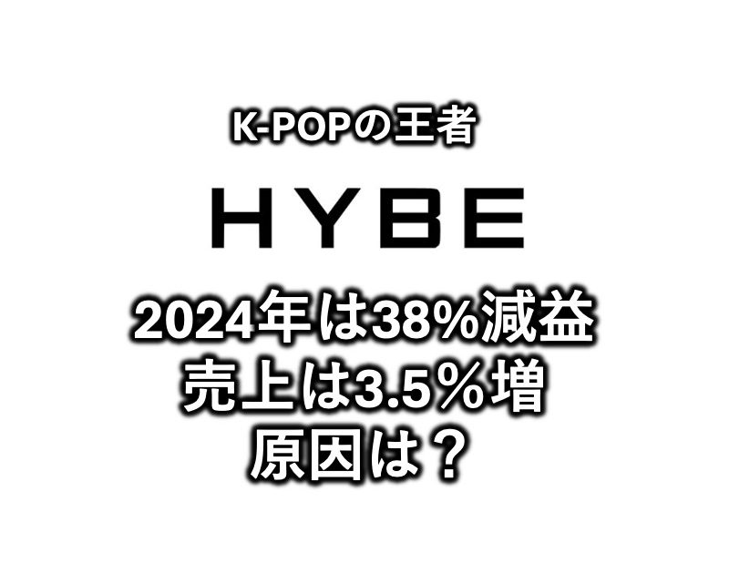 HYBE、2024年は38%減益 BTSの一時活動休止が打撃 | Musicman