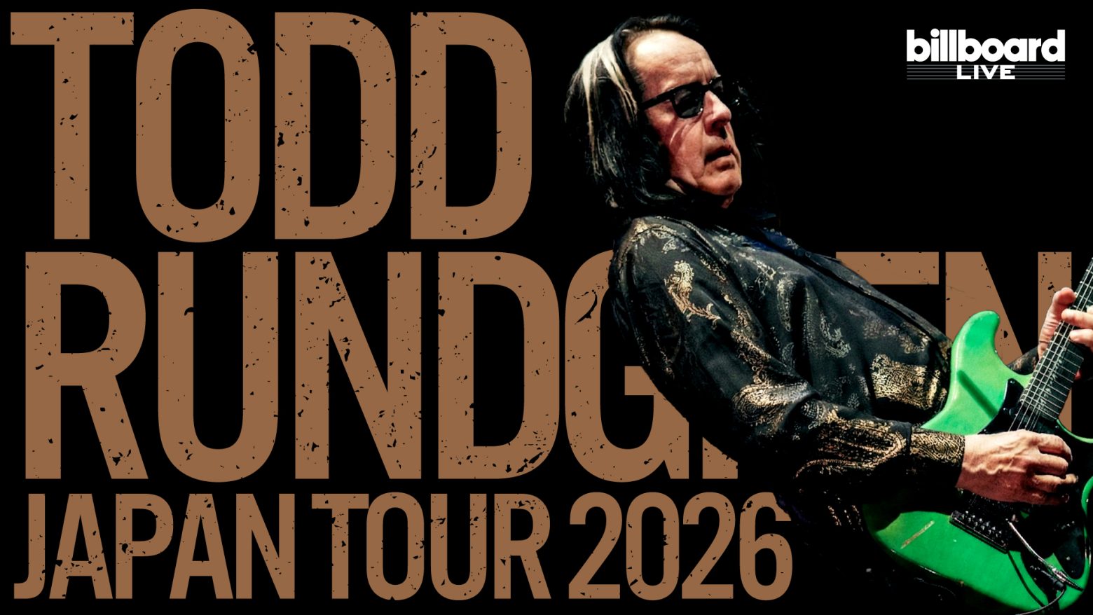 ロックの殿堂入りを果たしたトッド・ラングレンのジャパンツアー『Billboard Live presents Todd Rundgren Japan Tour 2026』開催決定