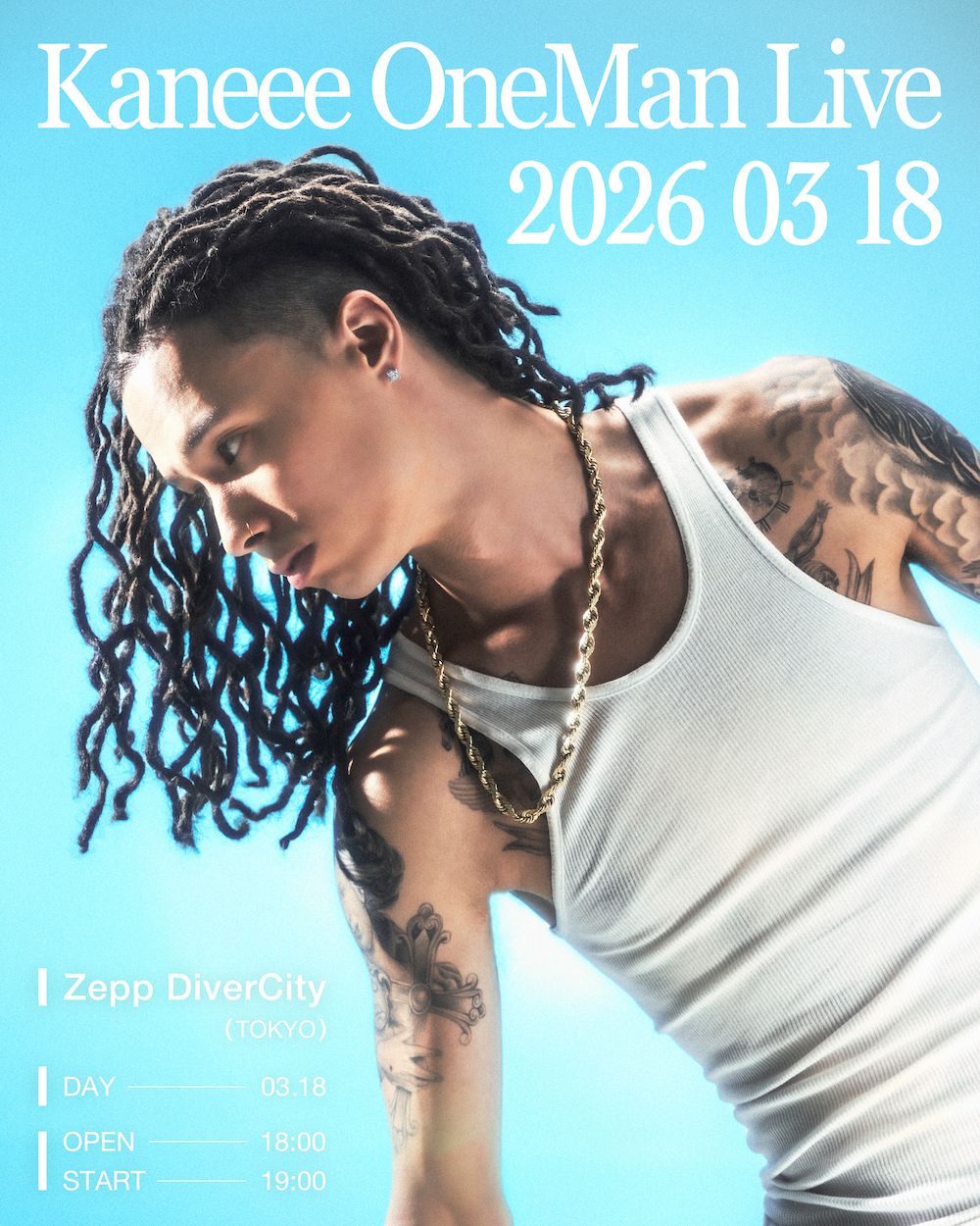 Kaneee、ニューアルバム・リリースツアーのファイナルとなるZepp DiverCity（TOKYO）公演が開催決定